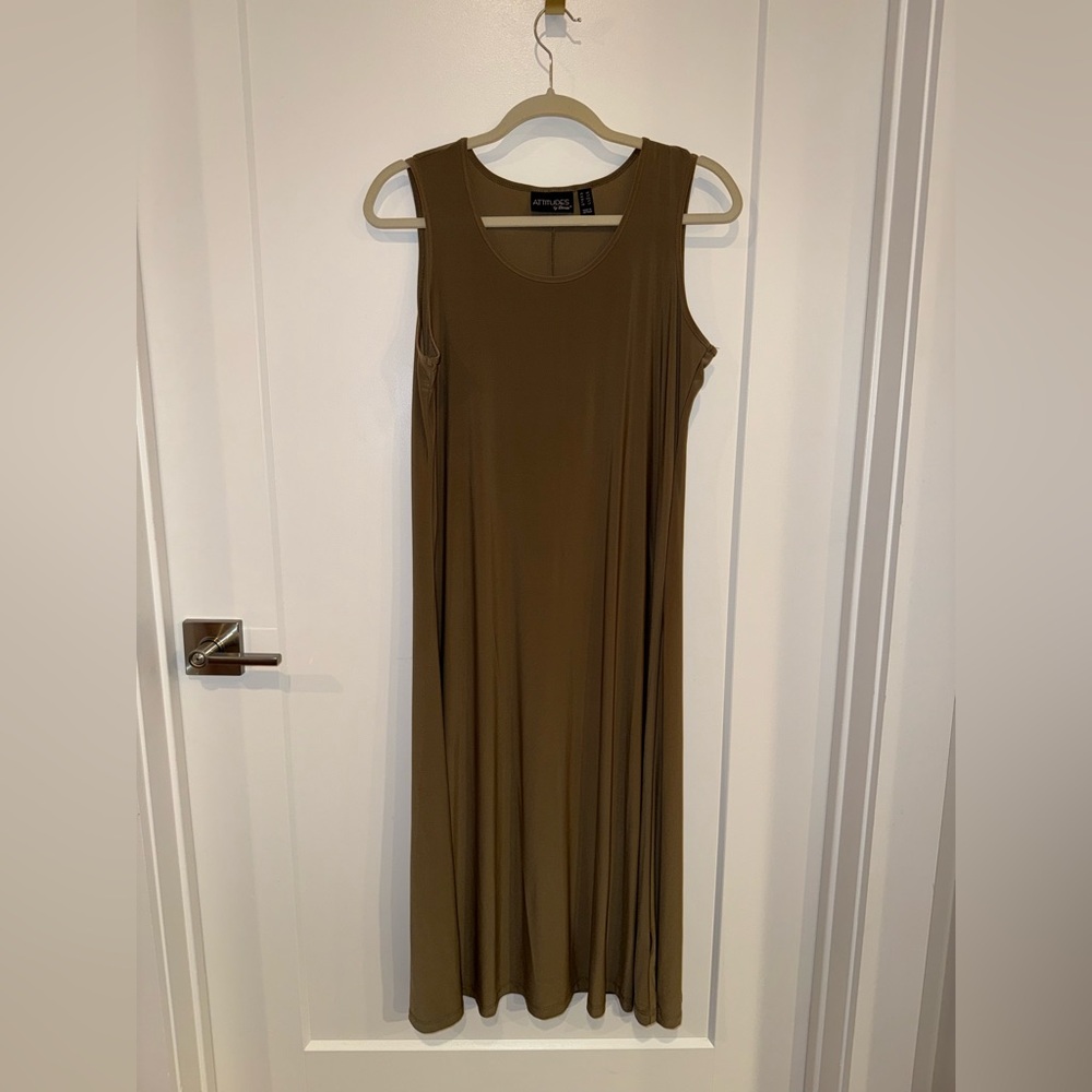 Attitudes by Renee Brown Sleeveless Scoop Neck Maxi Sundress